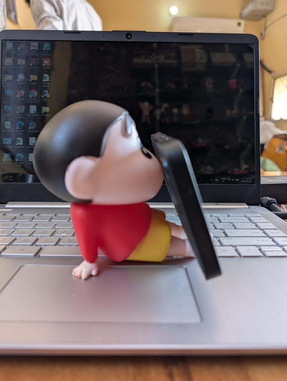 Shinbu:  ShinChan Mobile Phone Stand, Cute  Phone Holder for Desk & Tabletop Use for Daily Utility & Gifting