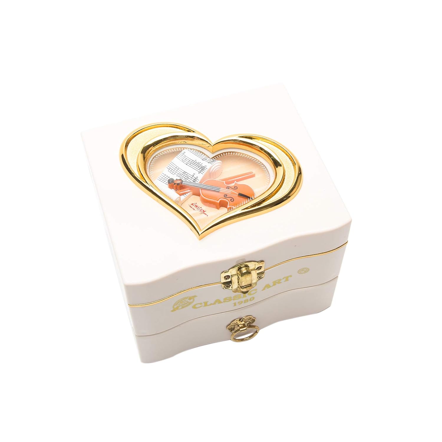 Tinkle: Wind-Up Musical Ballerina Jewelry Box with Mirror, Drawer & Elegant Spinning Dance Design