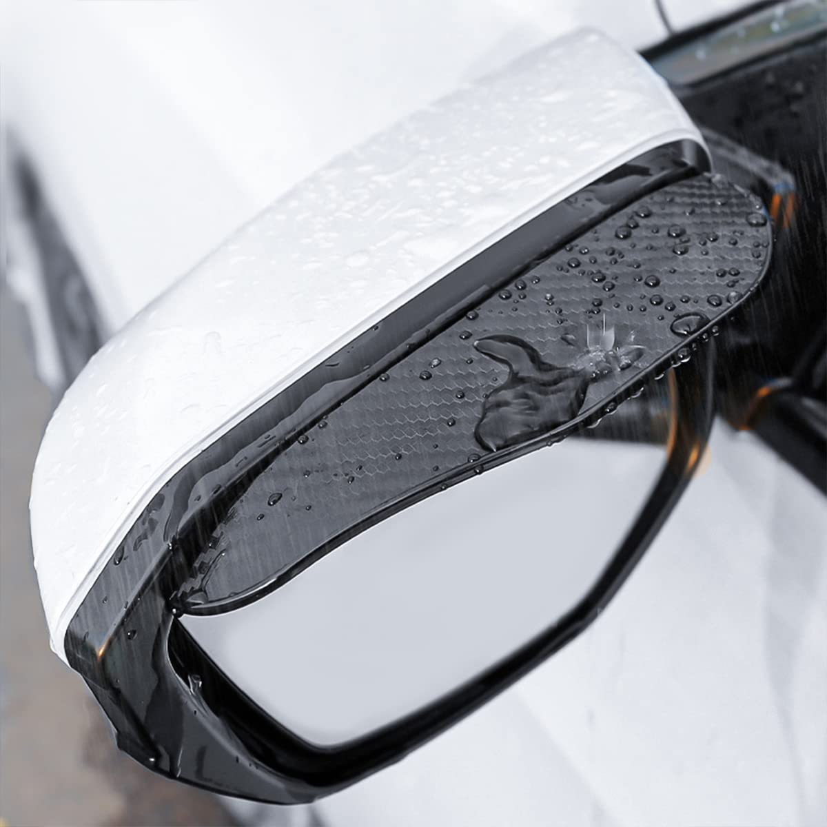 Shadow: Waterproof Car Side Mirror Rain Visor Guards for Better Driving Visibility, Universal Mirror Eyebrow Protectors for Cars & SUVs