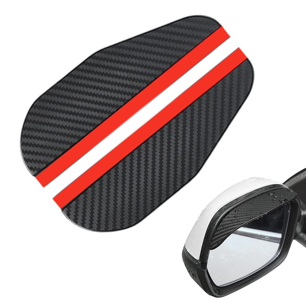 Shadow: Waterproof Car Side Mirror Rain Visor Guards for Better Driving Visibility, Universal Mirror Eyebrow Protectors for Cars & SUVs