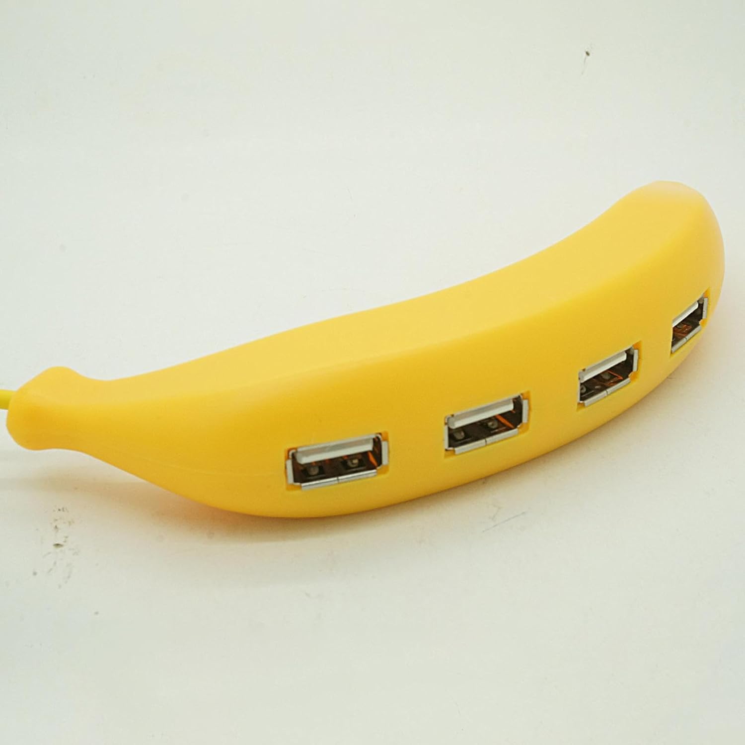 BananaHub: Quirky 4-Port USB 2.0 Hub with Cute Design, Sturdy Build Quality, Plug & Play, Compatible with Laptop, PC & Mac