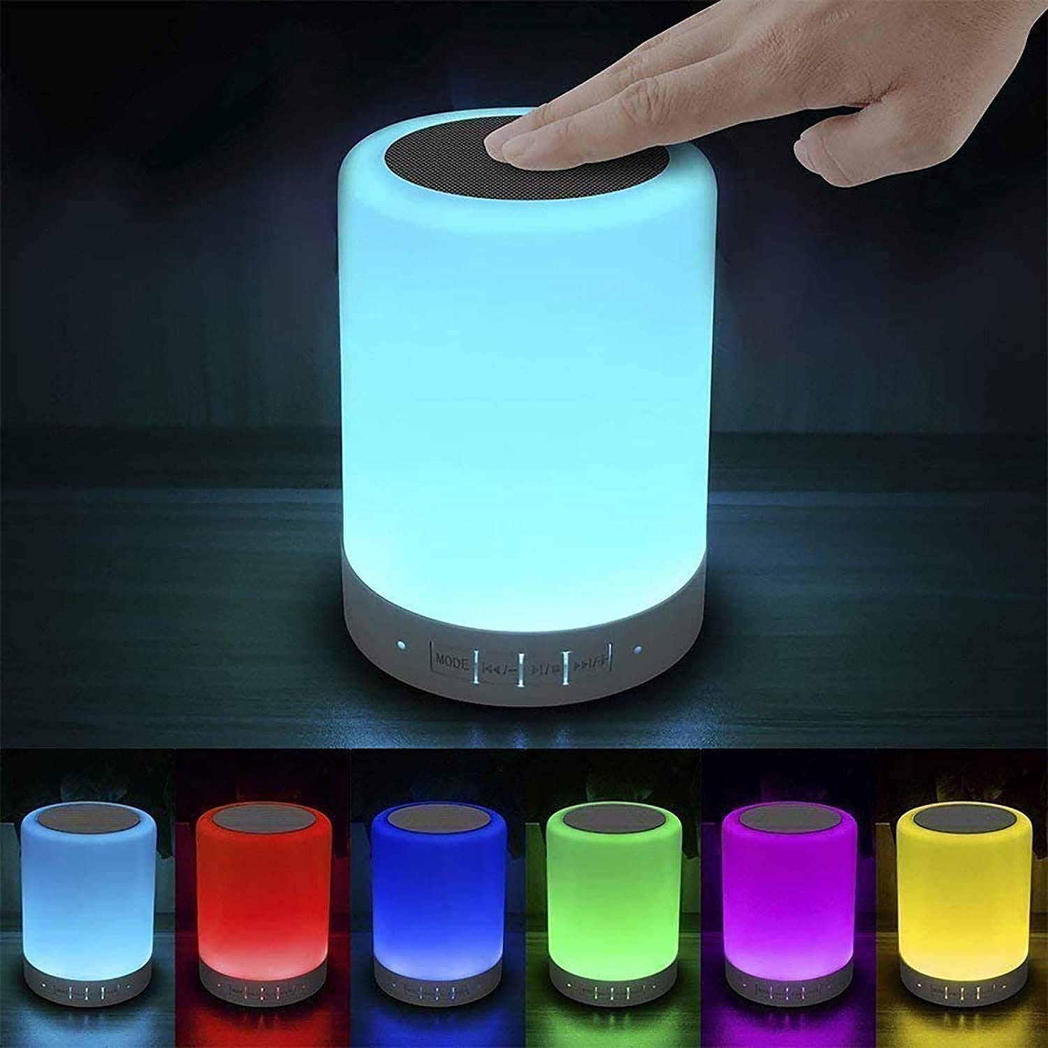 Zuno: Wireless Bluetooth Speaker Lamp with RGB Light – For Bedroom, Desk Setup & Gifting