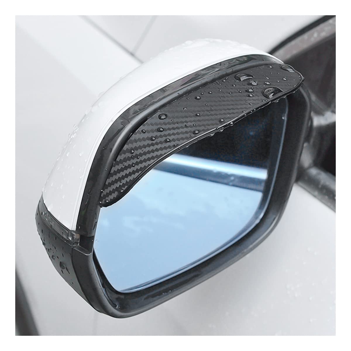 Shadow: Waterproof Car Side Mirror Rain Visor Guards for Better Driving Visibility, Universal Mirror Eyebrow Protectors for Cars & SUVs