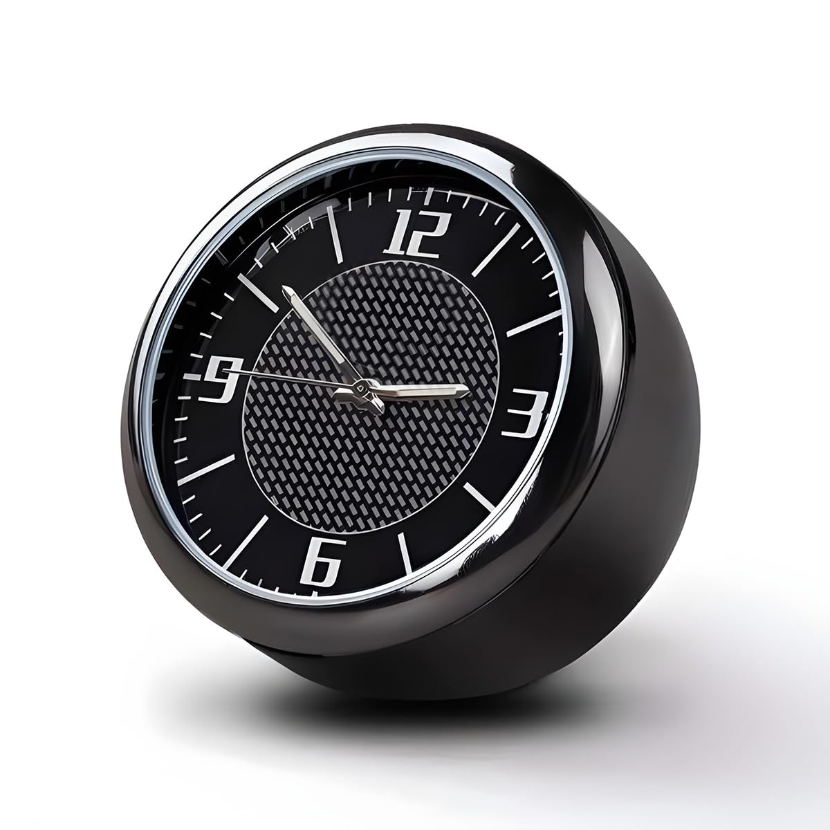DashTick: Premium Compact Analogue Car Dashboard Clock, Metal Body & Glow-in-the-Dark Hands for Cars, SUVs, Office & Home Décor