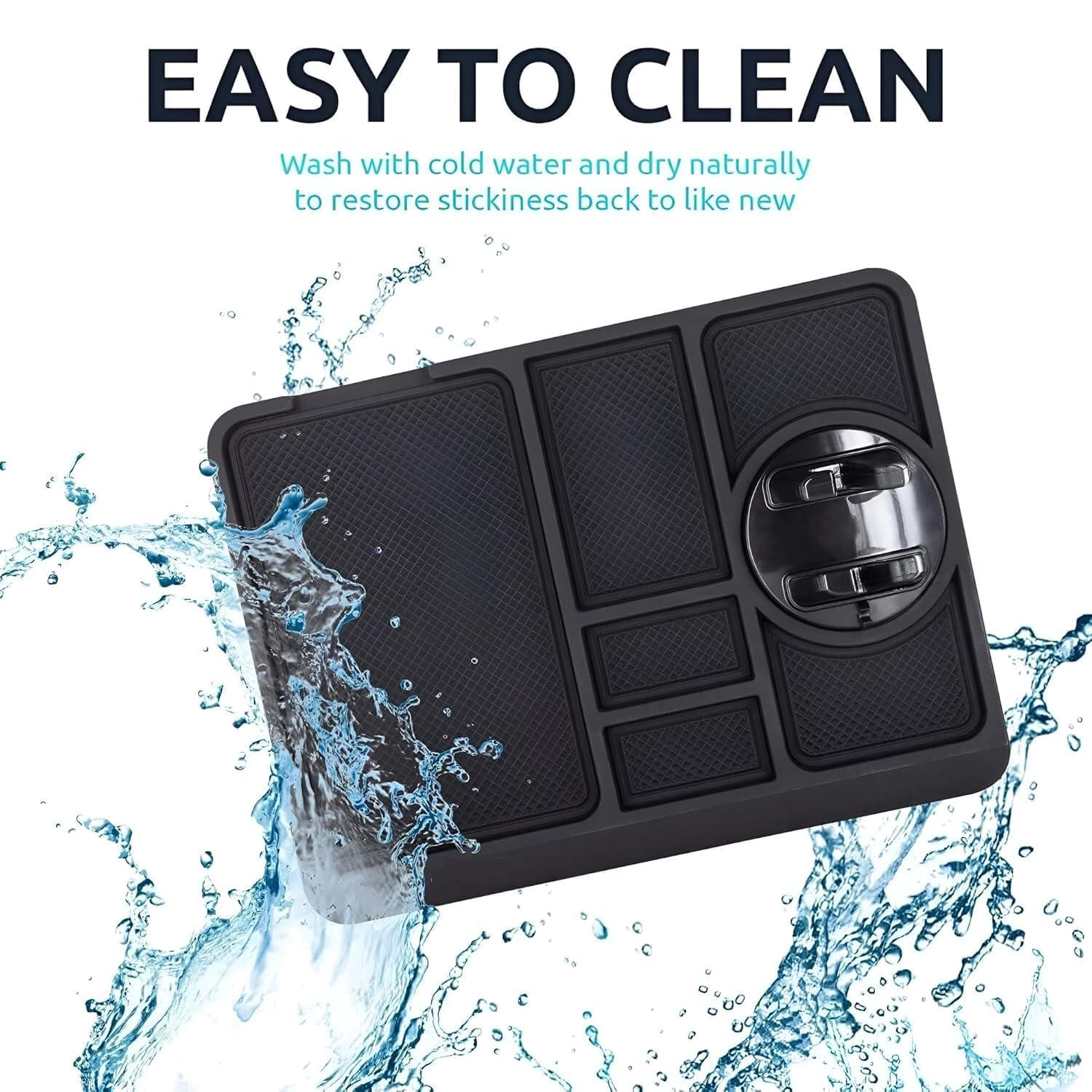 DashGrip: Anti-Slip Dashboard Mat & Universal Smartphone Holder for Cars, Non-Slip Silicone Phone Mount with Secure Grip for Car Interior Dashboard Use