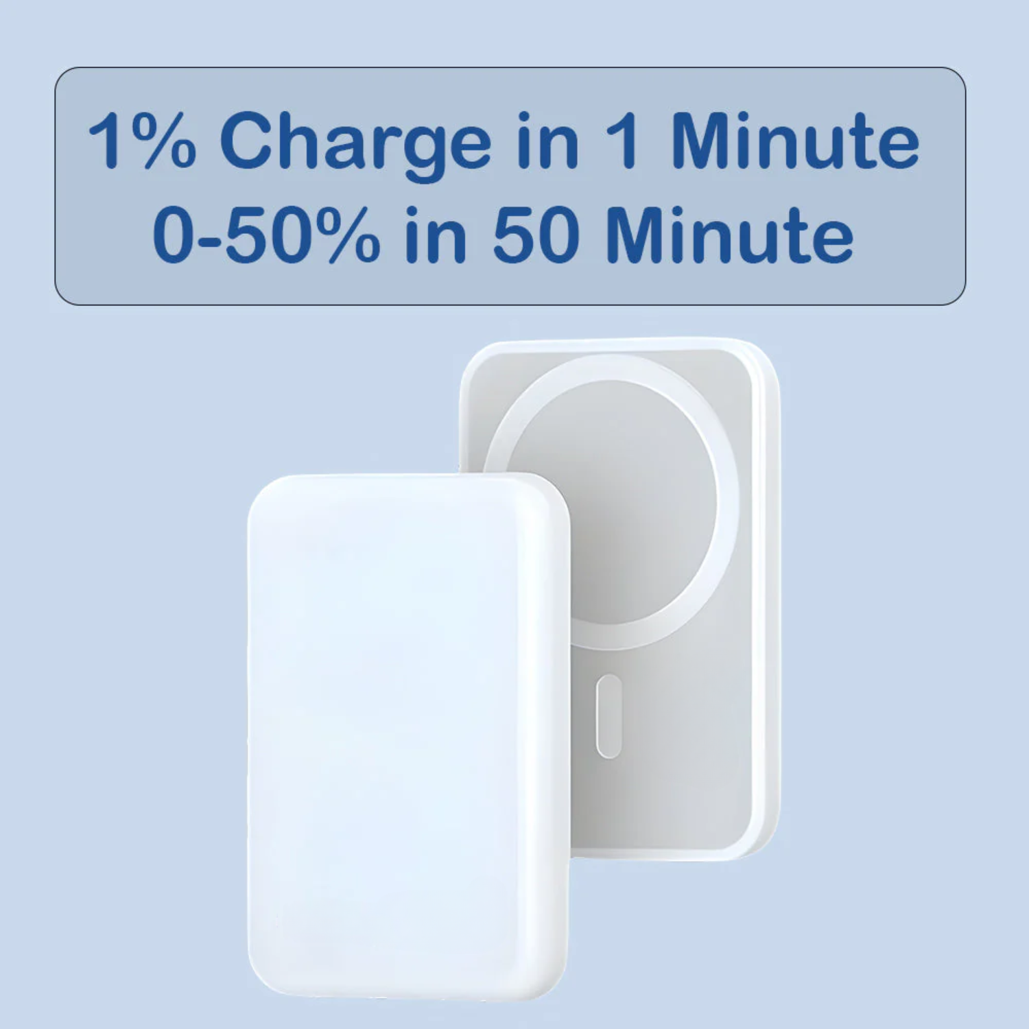 MagQ: 10000mAh MagSafe Wireless Power Bank with 15W Wireless Charging, Slim Magnetic Battery Pack for iPhone & Android
