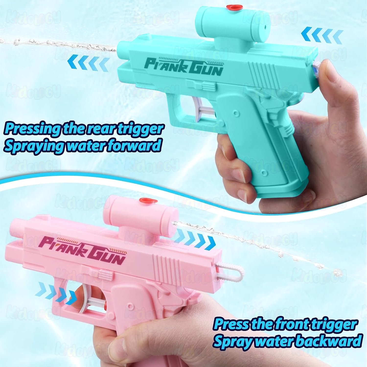 Splashy: Dual-Nozzle Water Blaster Toy for Outdoor Summer Fun, Double Spray Squirt Gun for Kids, Adults, Parties & Pranks