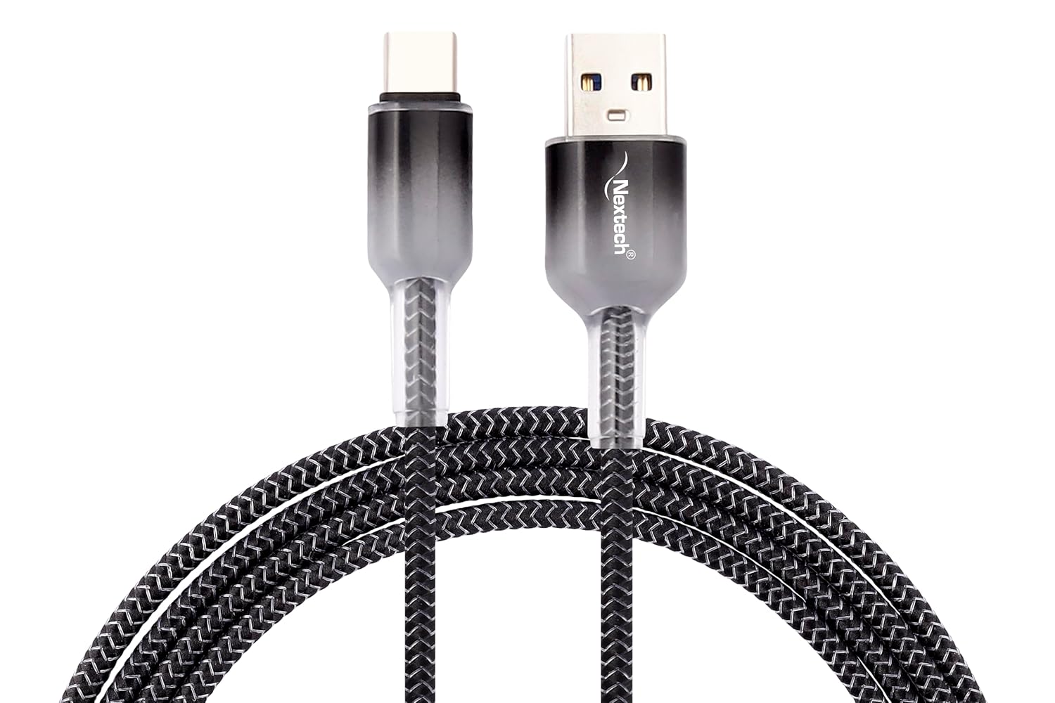 Nextech USB A to USB-C Braided 3Amp Fast Sync & Charge Cable for Smartphones, Tablets & other Type C devices (2.44 M)
