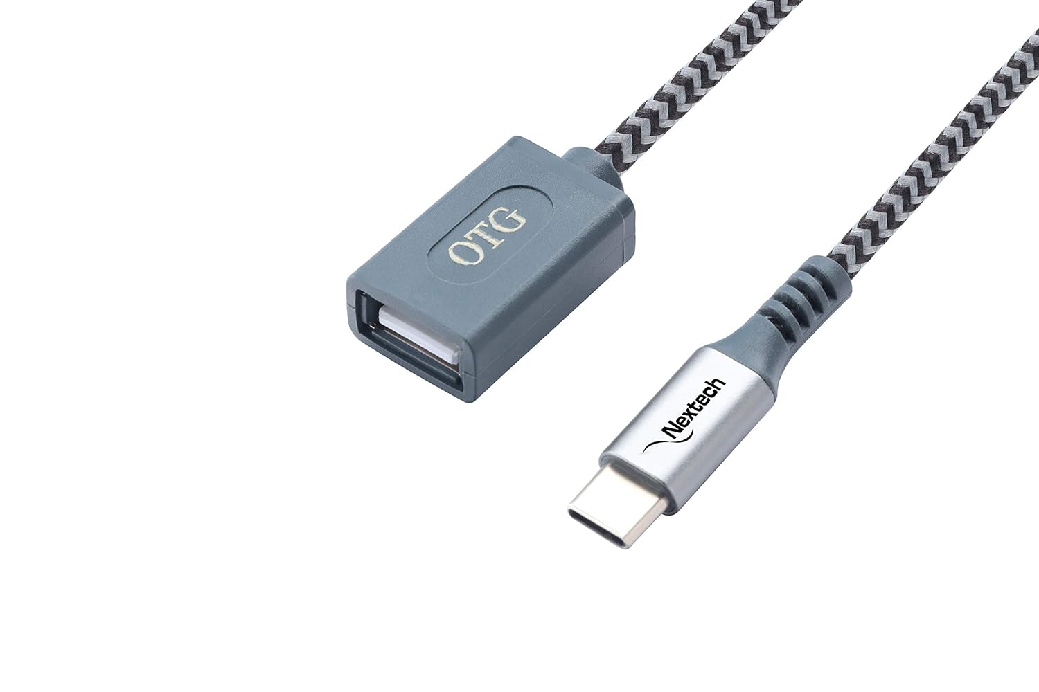Nextech Type -C Braided OTG Cable for Smartphones & Tablets 30cm