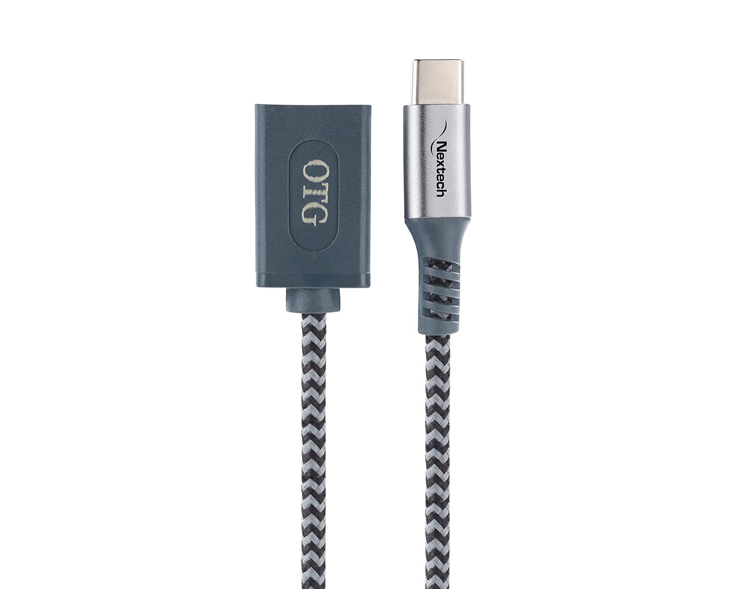 Nextech Type -C Braided OTG Cable for Smartphones & Tablets 30cm