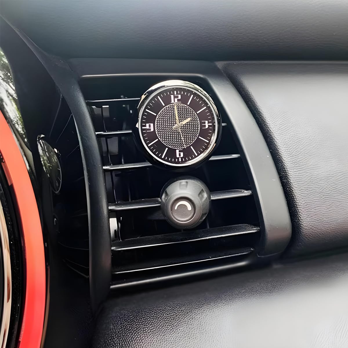 DashTick: Premium Compact Analogue Car Dashboard Clock, Metal Body & Glow-in-the-Dark Hands for Cars, SUVs, Office & Home Décor