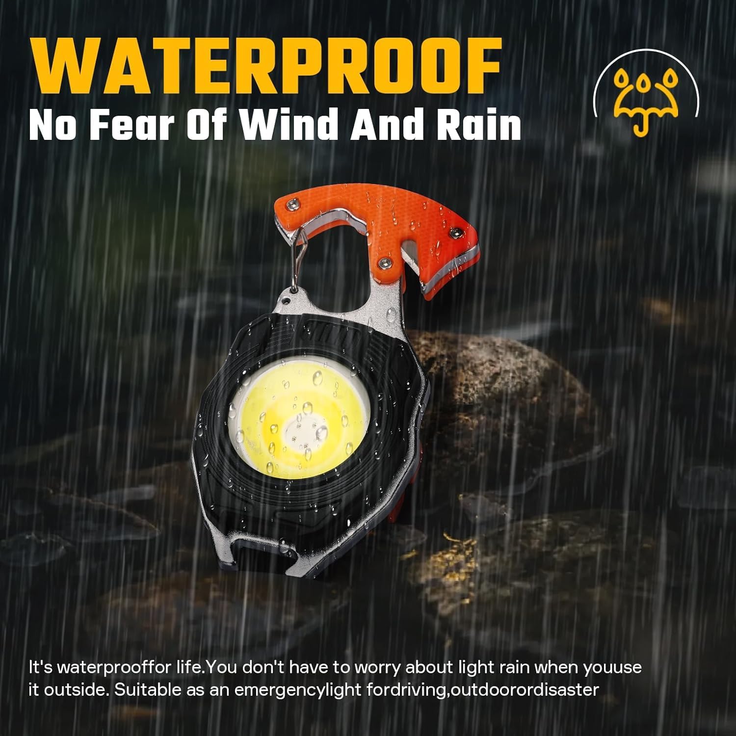 Glowbit: Ultimate 9-in-1 LED Keychain COB Light with Magnetic Base, Multi Tools & USB-C Charging