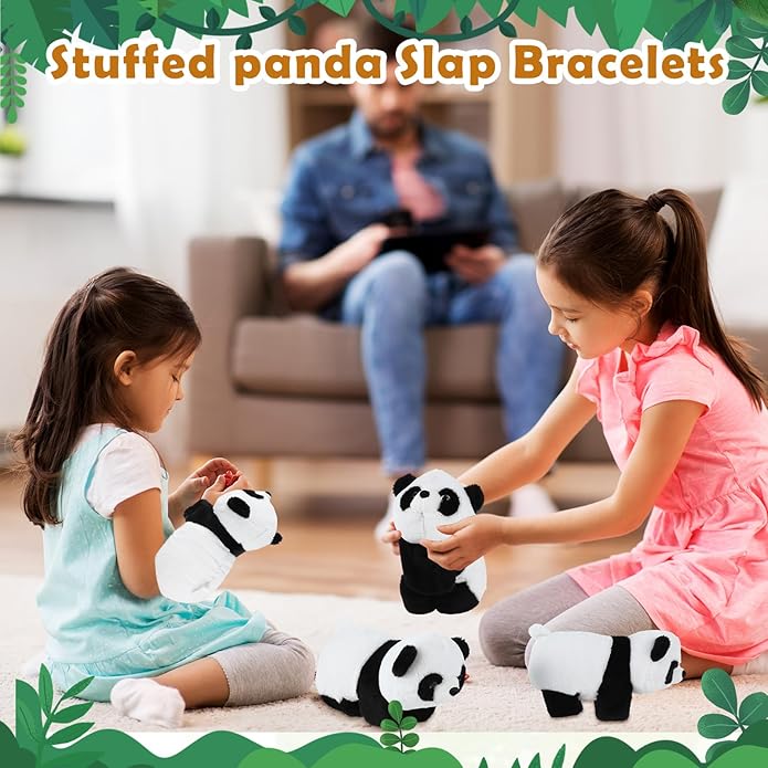 SnugBoo: Cute Panda Slap Bracelet, Soft Cuddly Wrist Hug Toy for Kids & Cute Aesthetics, Perfect Gift for Birthdays, Christmas & Surprise Gifts