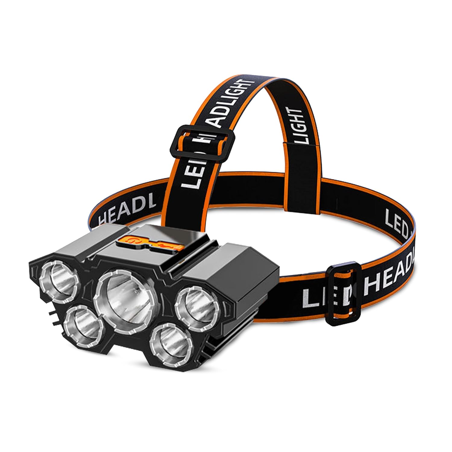 HeadWay: Rechargeable LED Headlamp, 15,000 Lumens Brightness with Adjustable Elastic Band, USB Charging & Waterproof Design for Adventures, Camping & DIY Work