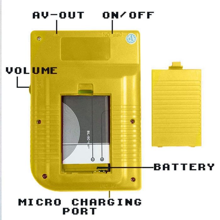 RetroGame: Handheld Gaming Console with 400 Classic Built-in Games, 3.0-Inch Screen & Rechargeable Battery