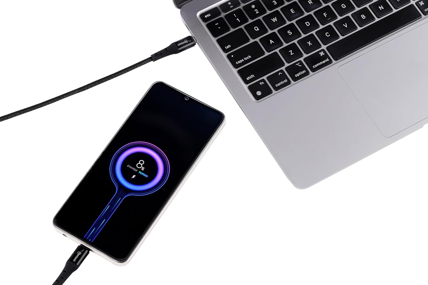 Nextech 65W Type-C to Type-C Fast Sync & Charging Cable Compatiable with Laptops & Smartphones (2.44)