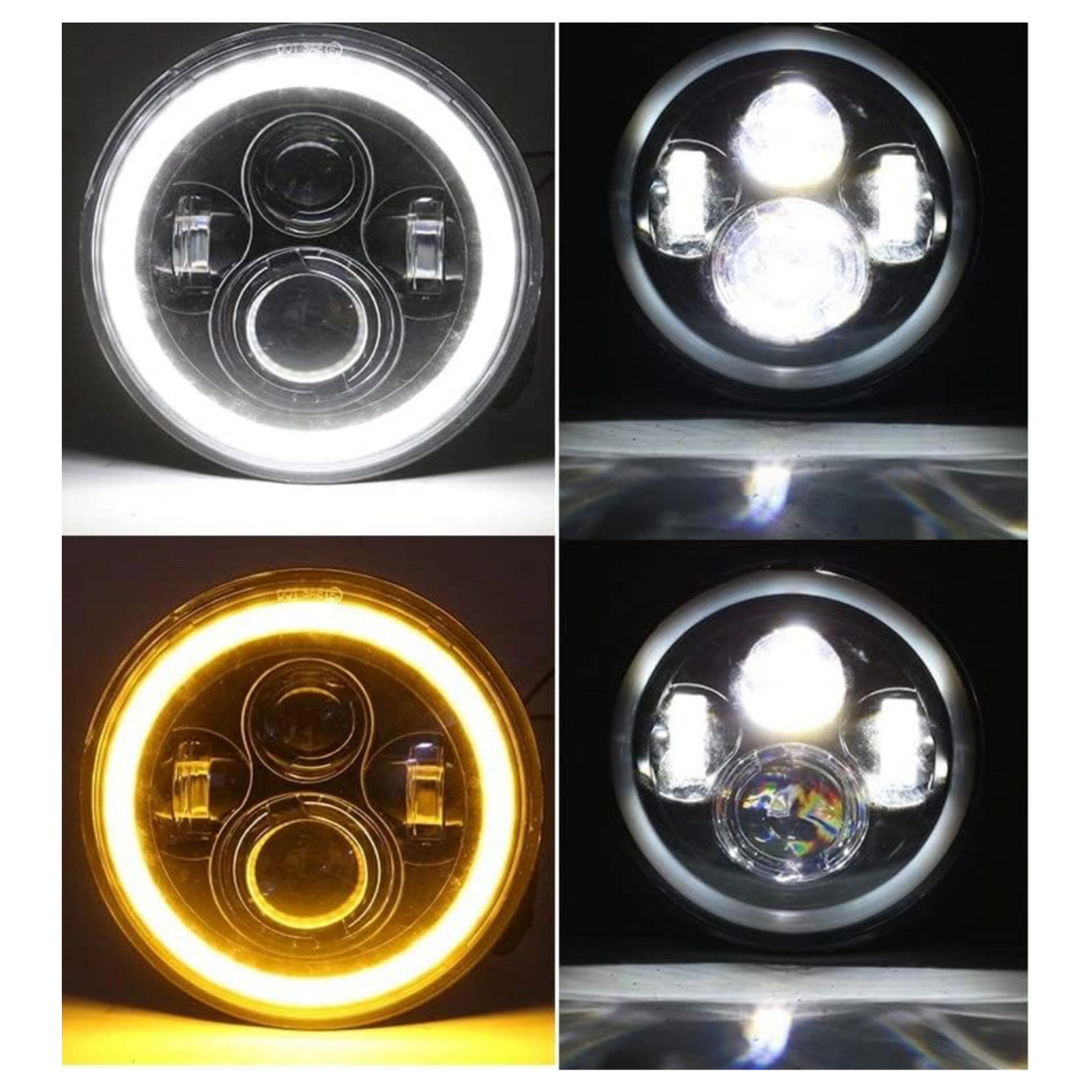 LED Headlight for Royal Enfield Bullet Electra, Classicssic 500, Thunder Bird 500, Classic 350, Bullet 350, Thunder Bird 350