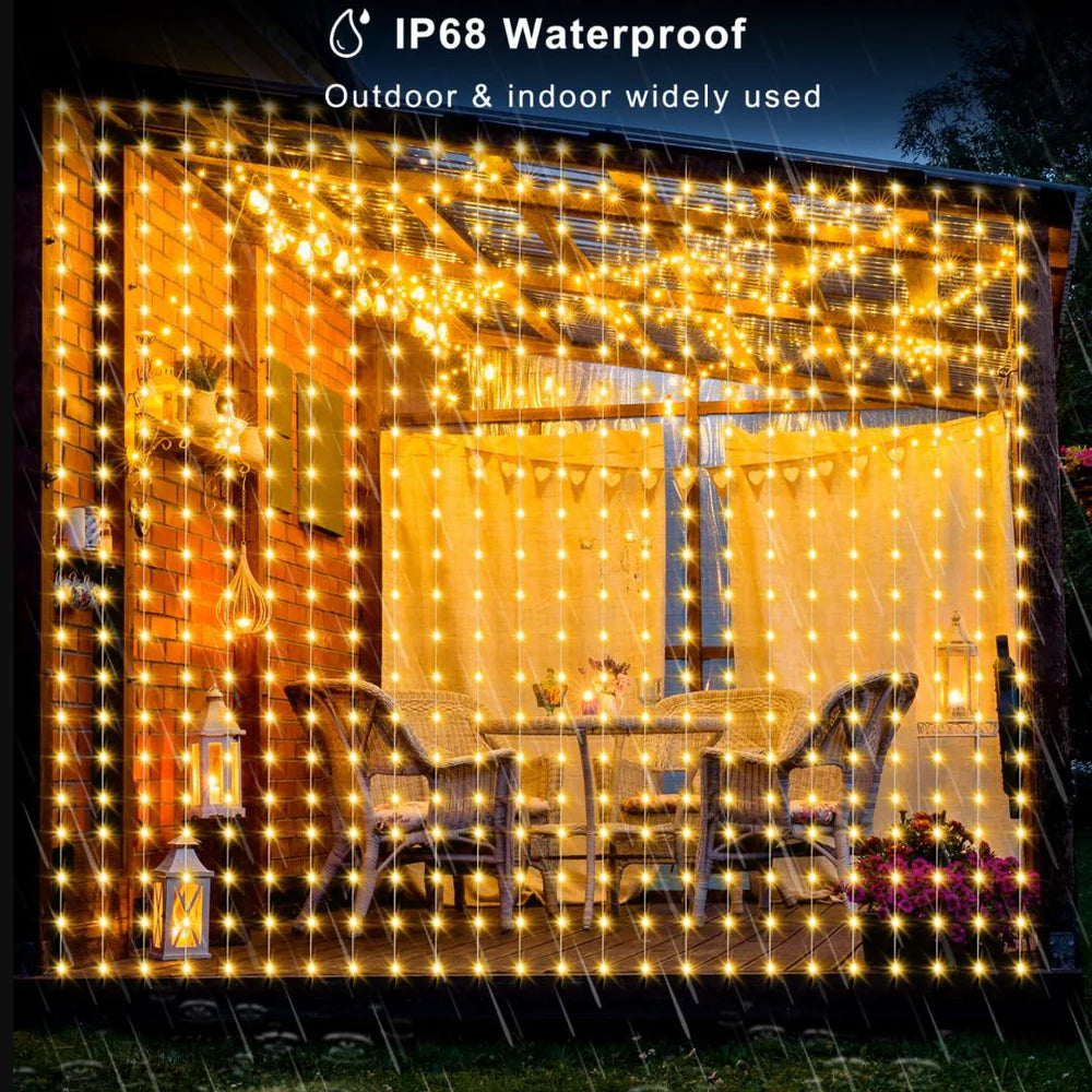 Pixelo: Smart ARGB Curtain Light with 400 LEDs, Bluetooth App Control, Music Sync & Customizable Patterns & Text