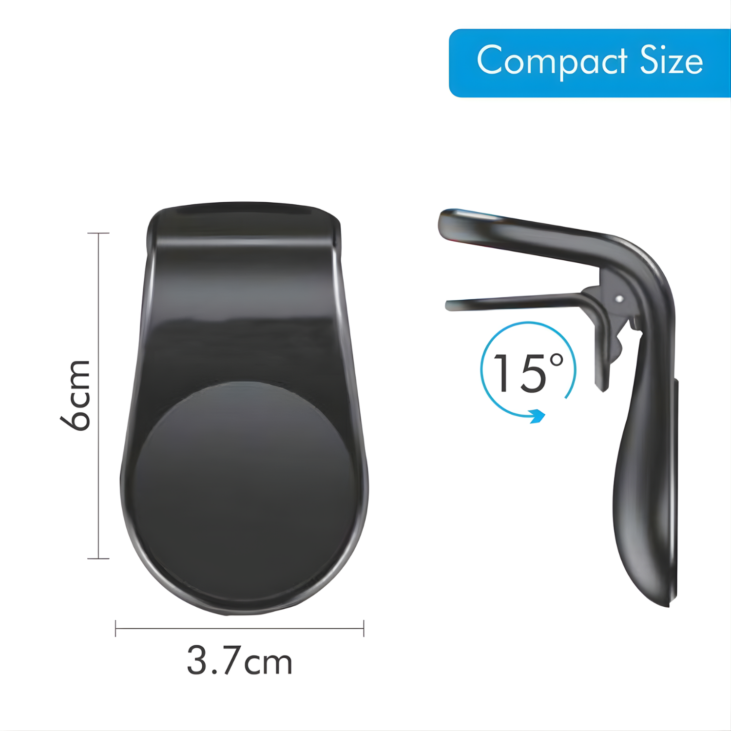 Maglo: Magnetic Universal Car Phone Mount, Strong Magnet Mobile Holder with Secure Grip & Easy Installation for All Smartphones