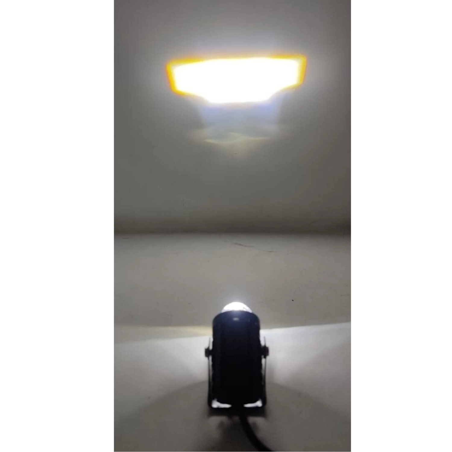 Mini Driving Fog Light, For All Motorcycle (pack of 1pc) dual colour yellow-whit Fog Lamp Motorbike LED (12 V, 20 W) (Universal For Car, Universal For Bike, Pack of 1)