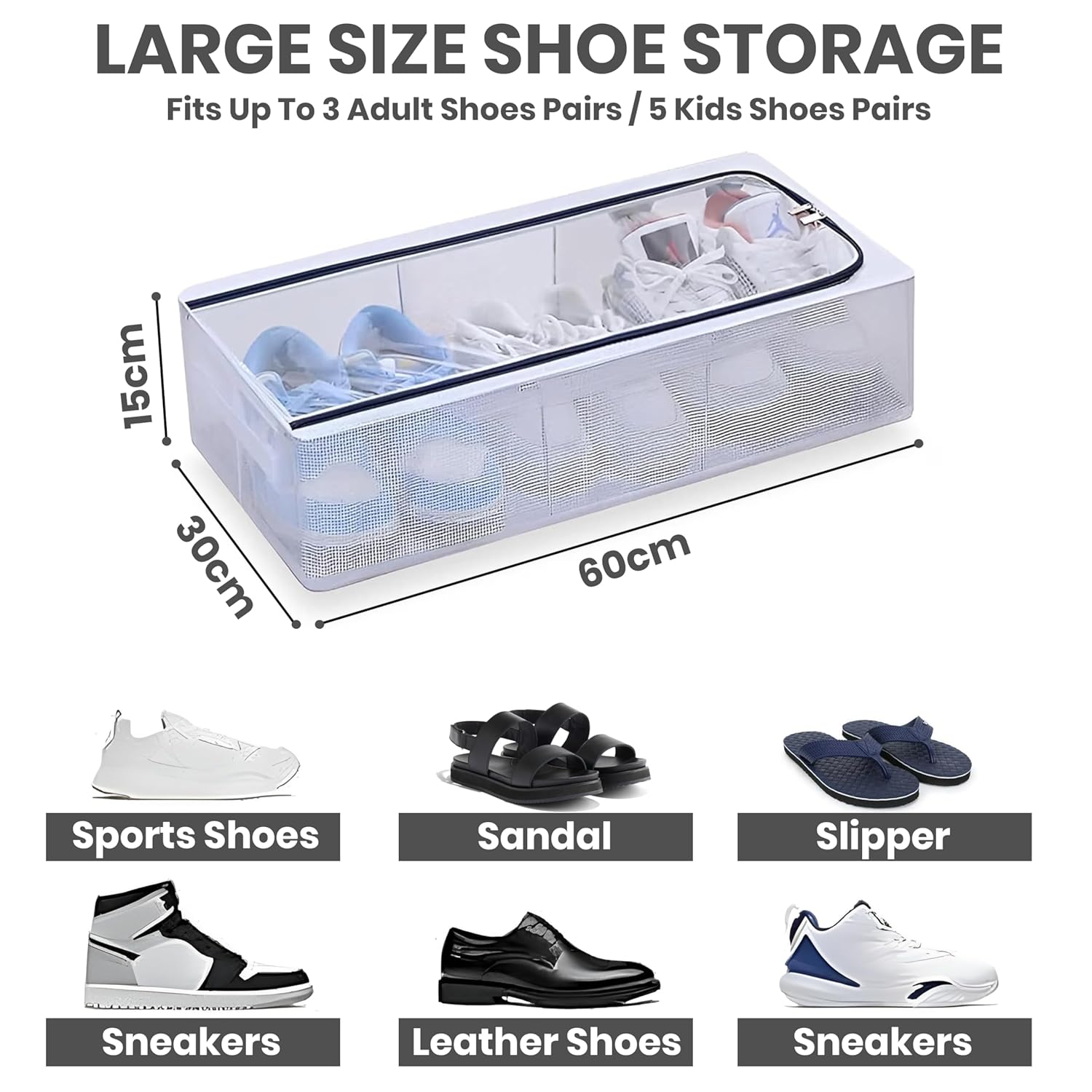 Boxxy: Stackable Transparent Shoe Organizer Boxes for Closet & Sneaker Storage, Foldable Shoe Containers for Space-Saving Home Organization