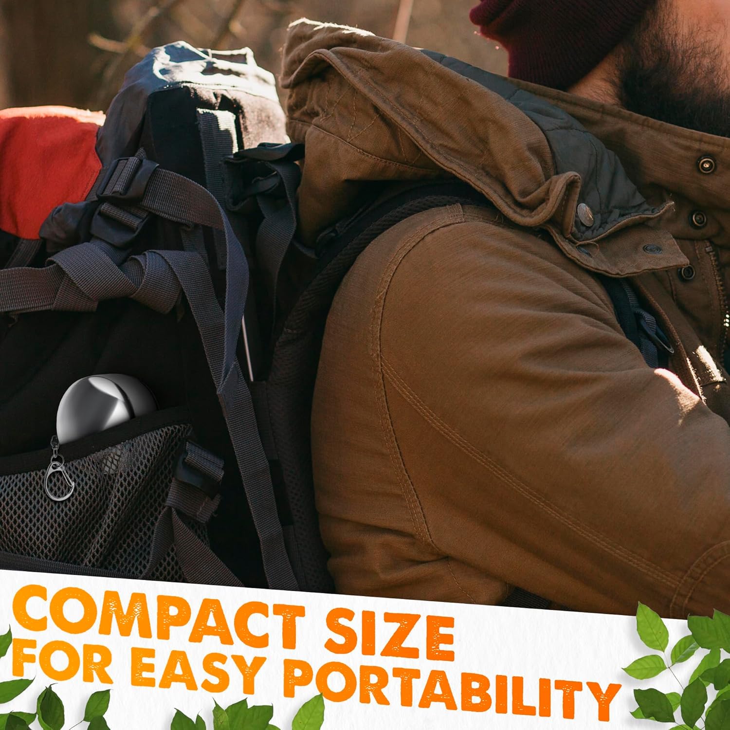 FoldyCup: Stainless Steel Folding Travel Cup with Leak-Proof Lid, Compact & Collapsible Pocket Mug for Camping, Hiking, Trekking & Outdoor Use (75ml)