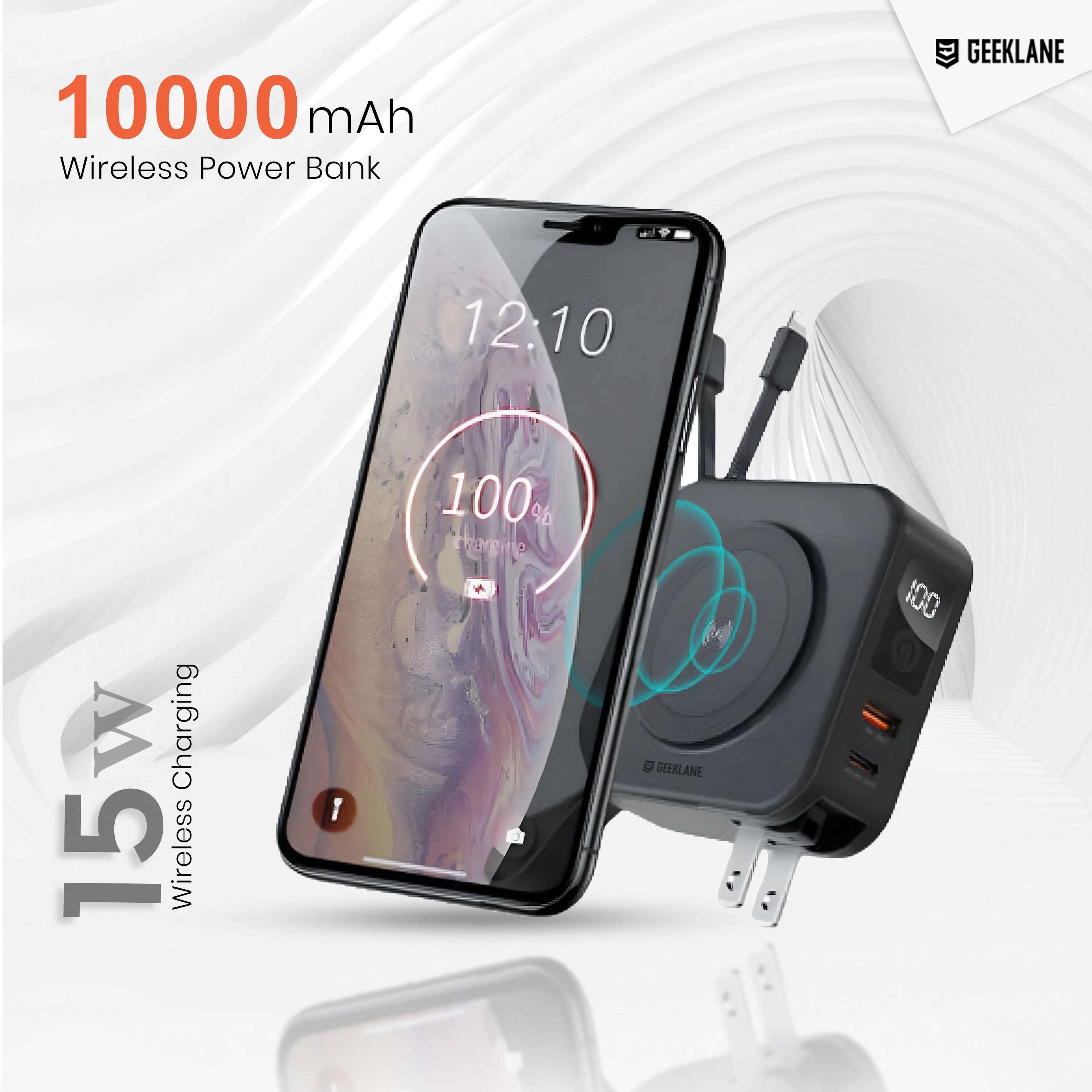 Voyager: Premium All-in-One MagSafe LiPo Power Bank with PD, Built-in Cables & Outlet Prongs for Ultimate Charging Convenience