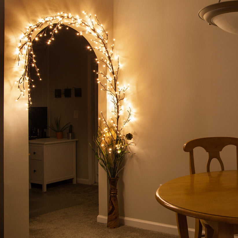 VineGlow: Enchanted Willow Vine Tree Light with 160 LED Fairy Lights & Remote Control for Magical Home Décor