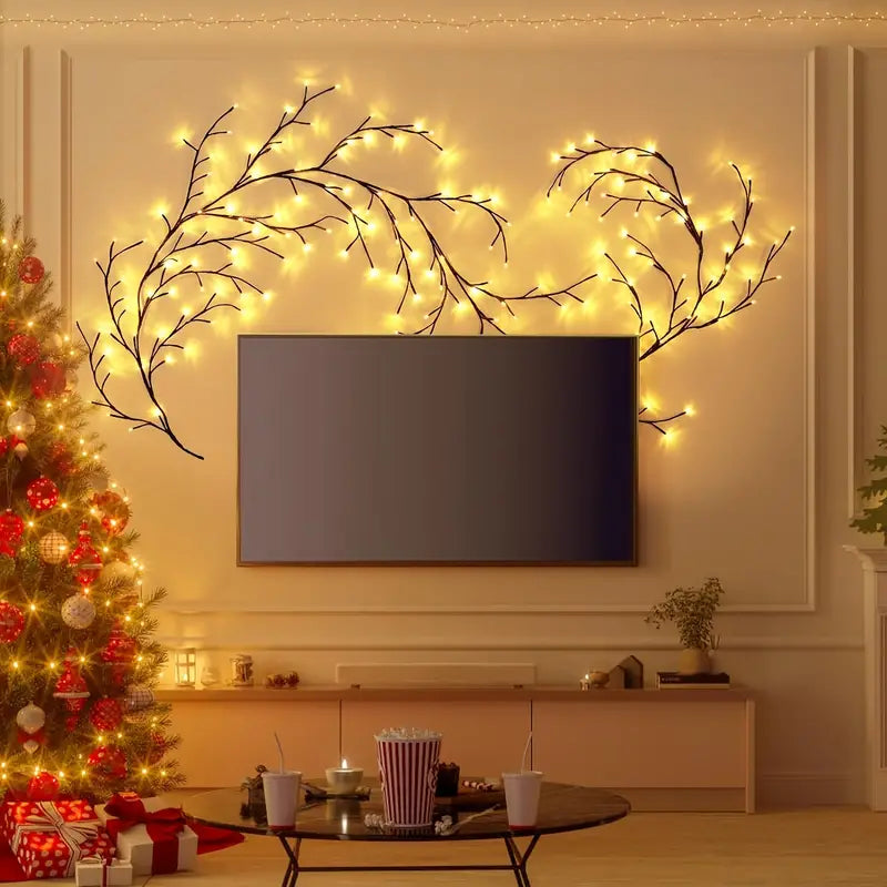 VineGlow: Enchanted Willow Vine Tree Light with 160 LED Fairy Lights & Remote Control for Magical Home Décor