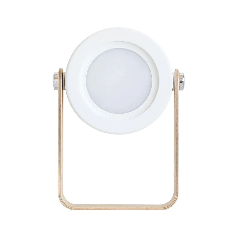 FlexiGlow: Modern 2-in-1 Rechargeable LED Lantern with Foldable Design, Dimmable Touch Control & Portable Wooden Handle