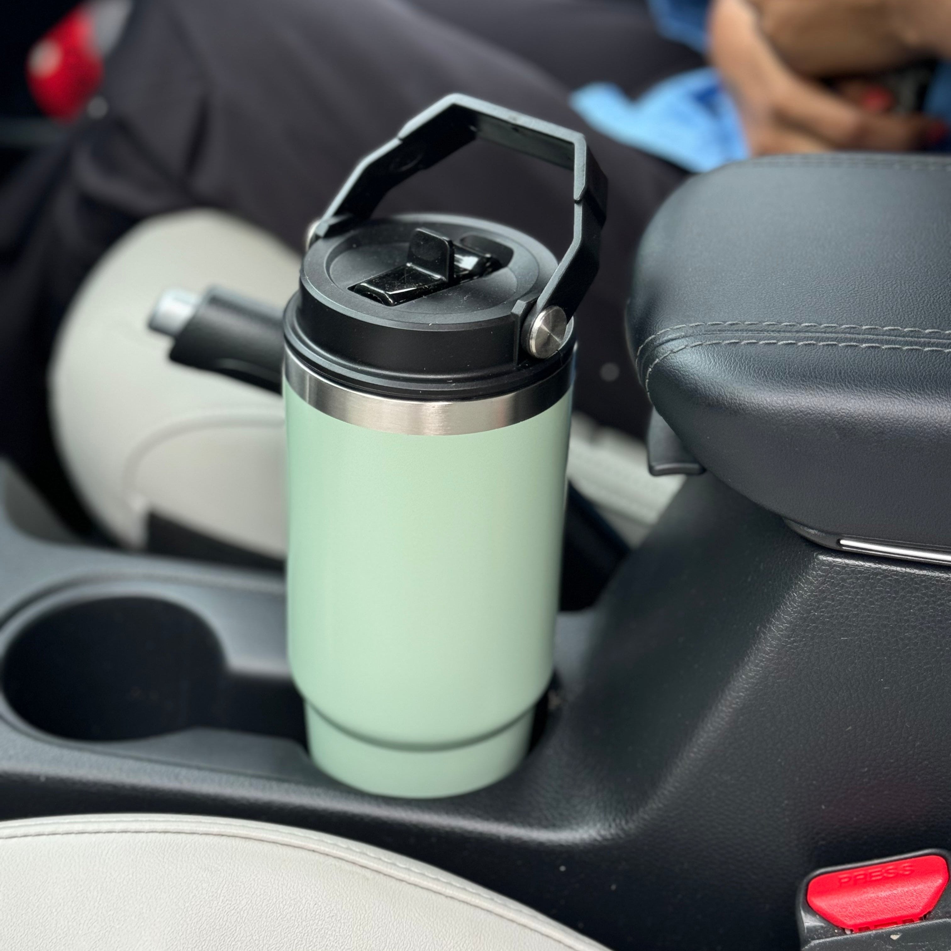 Stan: 900ml Leakproof & Insulated Stainless Steel Tumbler with Handle, Straw & Double-Wall Design for Hot & Cold Drinks