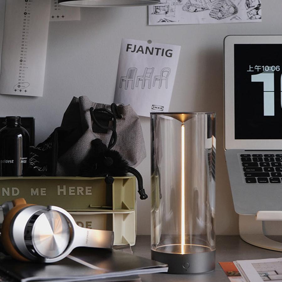 FilaGlow: Futuristic LED Magnetic Filament Lamp with USB-C Rechargeable Design, Stepless Dimming & Touch Control for Ambient Lighting