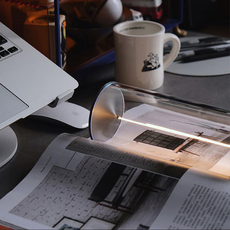 FilaGlow: Futuristic LED Magnetic Filament Lamp with USB-C Rechargeable Design, Stepless Dimming & Touch Control for Ambient Lighting