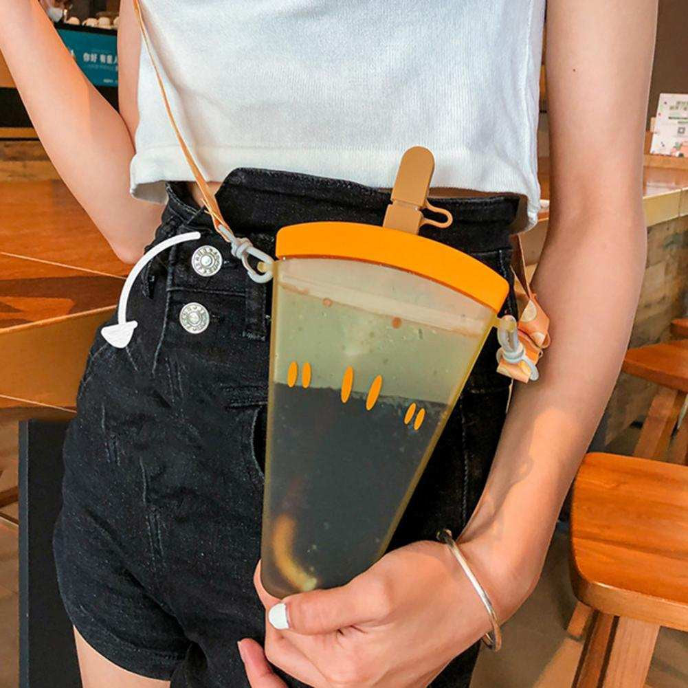 FruitChill: Aesthetic Watermelon Sipper Bottle with Straw & Adjustable Strap – Portable & BPA-Free for Travel & Daily Use