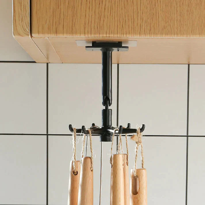 SpinHook: 360° Rotating Hook for Kitchen Organization (Pack of 2)