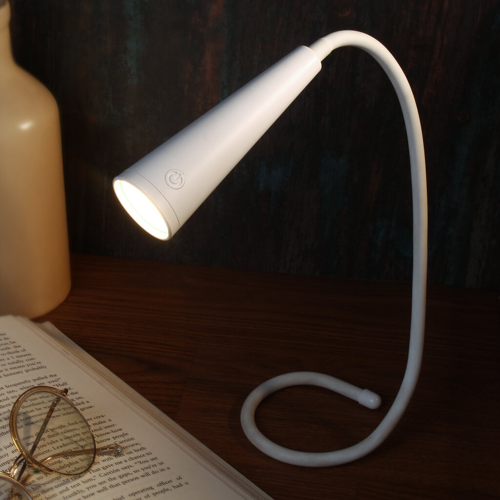 Silly: Flexible Multi-Use LED Lamp with Rechargeable Design, 3 Color Modes & Clip-On Feature for Reading & Desk Use