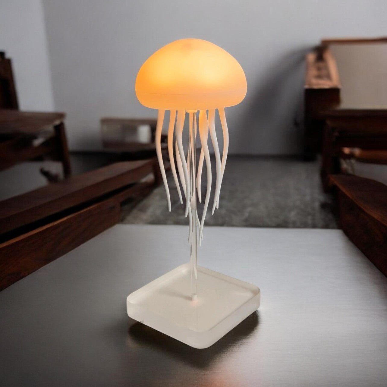 Jelly: Viral RGB Jellyfish Lamp with Voice Control, Dancing Legs & USB-C Rechargeable Design (Hanging + Base)