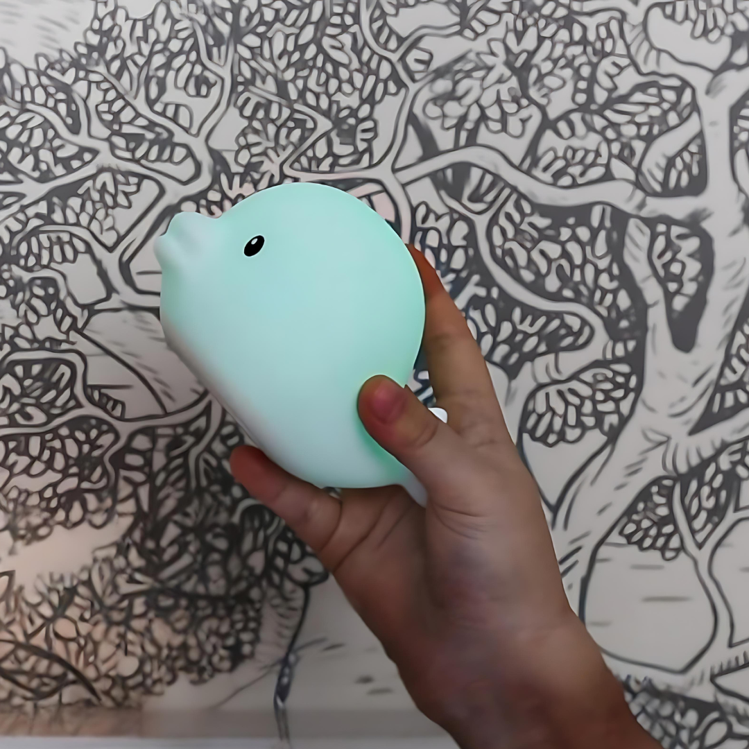 OceanPals: Set of 6 Adorable Ocean-Themed Squishy Night Lights with Soft LED Glow – Includes Whale, Shark, Octopus, Dolphin, Turtle & Duck