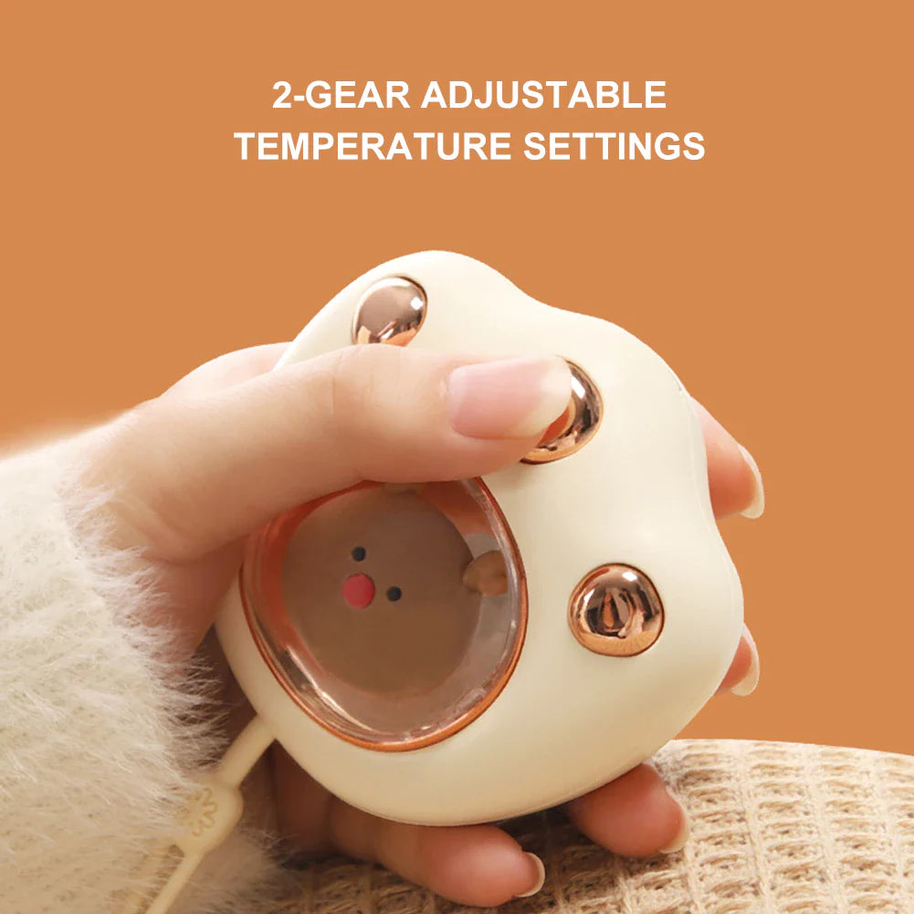 Pawm: USB-C Rechargeable Hand Warmer, Cute Cat Paw Portable Heater for Winter with Fast Heating for Men & Women