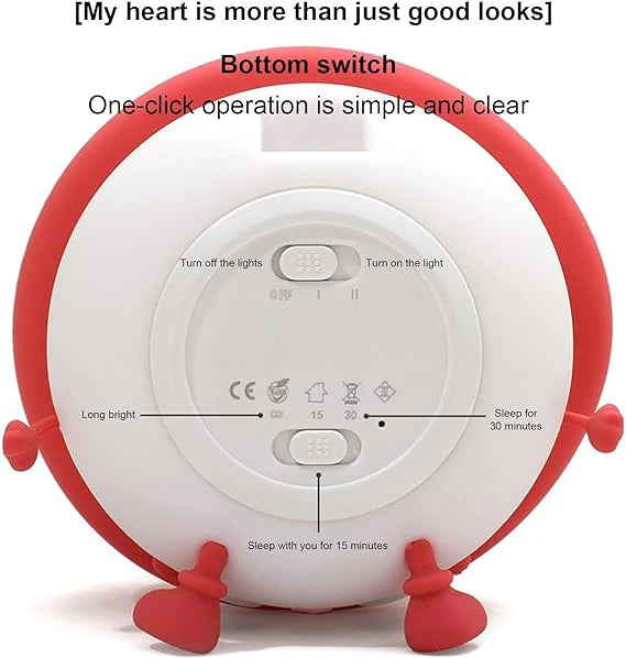 BerryBrite: Cute & Quirky Strawberry LED Nightlight with Touch Sensor, USB-C Charging & Adjustable Brightness Squishy Lamp