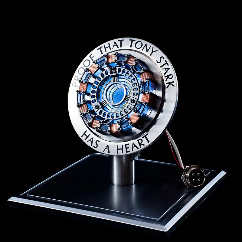 Repulsor: Iron-Man 1:1 Arc Reactor MK1 LED Lamp with Soft Glow in Strong Acrylic Display Case for Desk Décor & Collector’s Gift Item