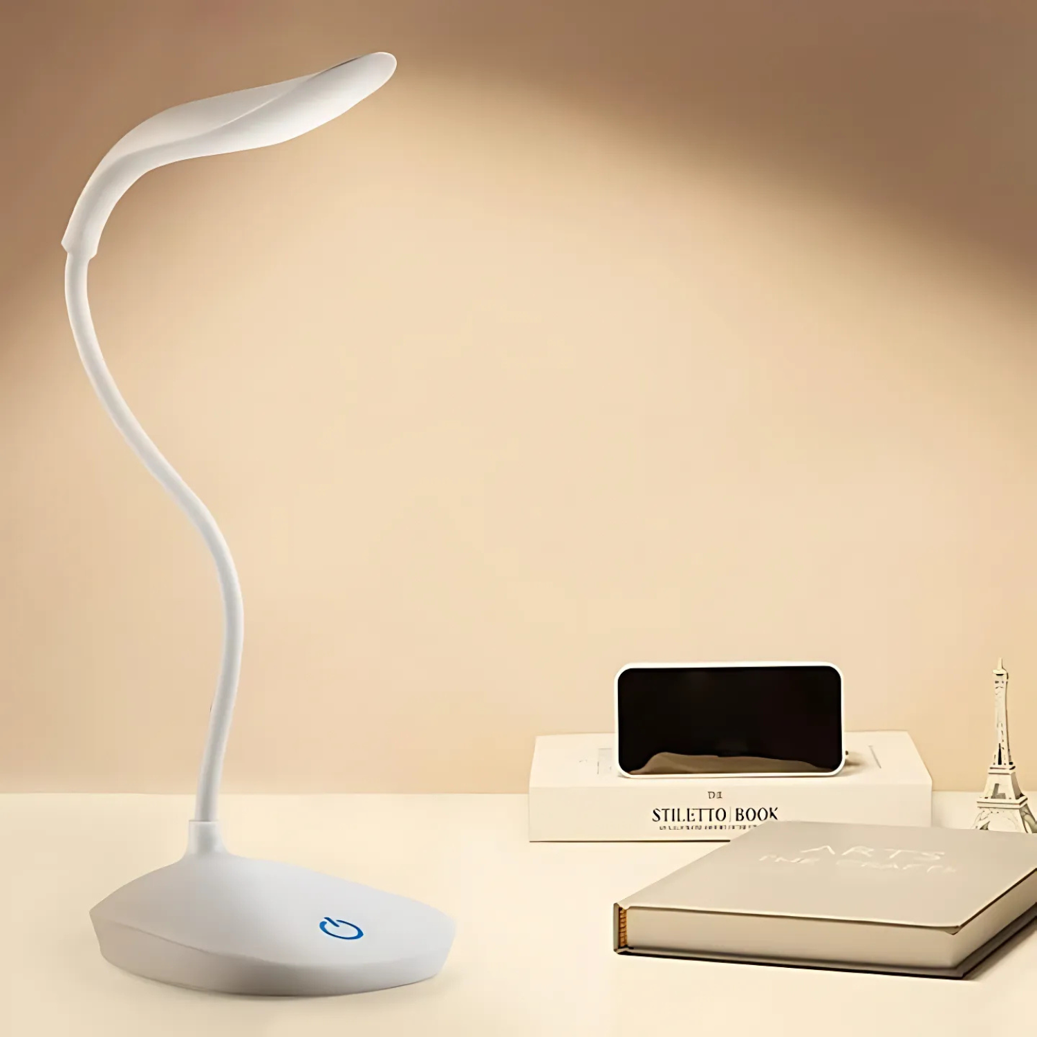 DeskBuddy: Foldable Rechargeable LED Desk Lamp with 3 Brightness Levels, USB Charging for Students, Reading & Home Office