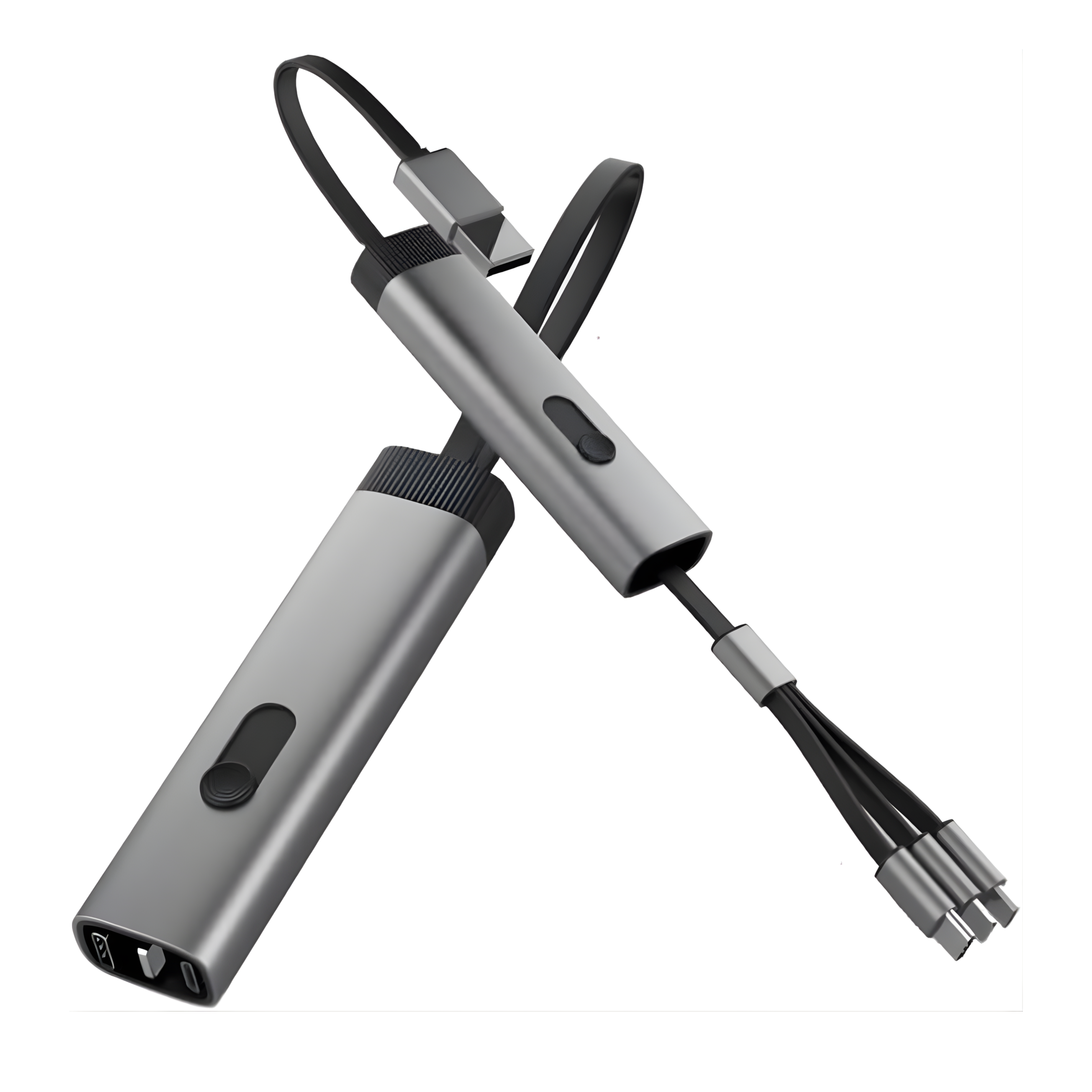 SnapTrio: Retractable 3-in-1 USB Charging Cable with Type-C & Micro-USB, Fast Charging, Tangle-Free Design