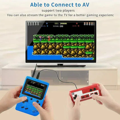 RetroGame: Handheld Gaming Console with 400 Classic Built-in Games, 3.0-Inch Screen & Rechargeable Battery