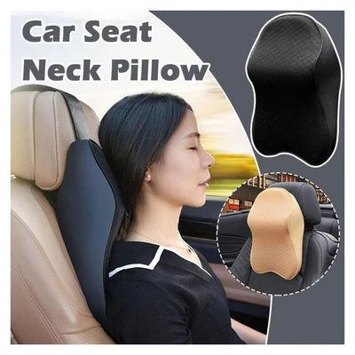 RoadEase: Ultra-Soft Memory Foam Car Neck Pillow with Ergonomic Support & Washable Velvet Cover for Comfortable Rides