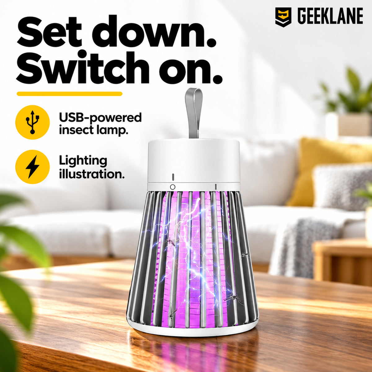 Bugshield — indoor placement.