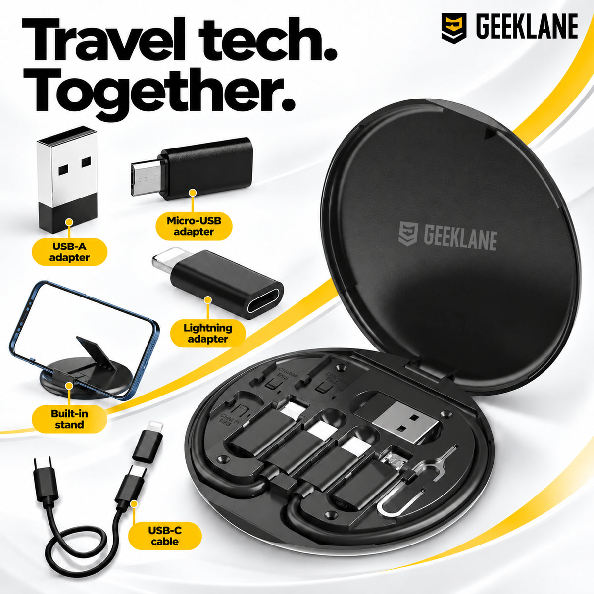 Companion — charging kit and case.