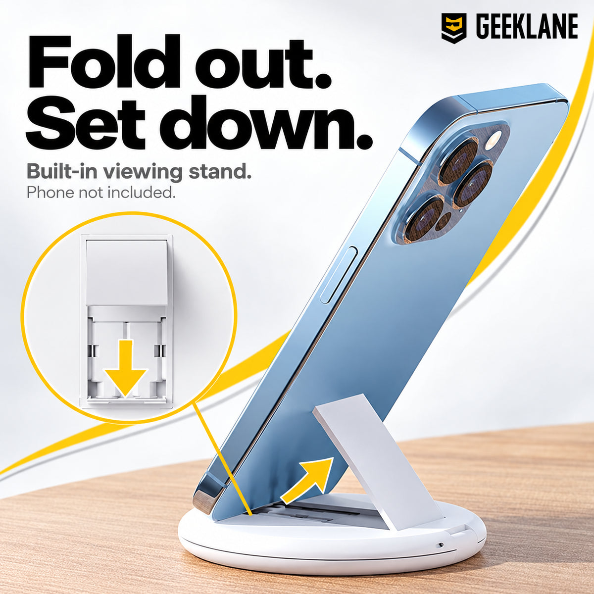 Companion — fold out stand.