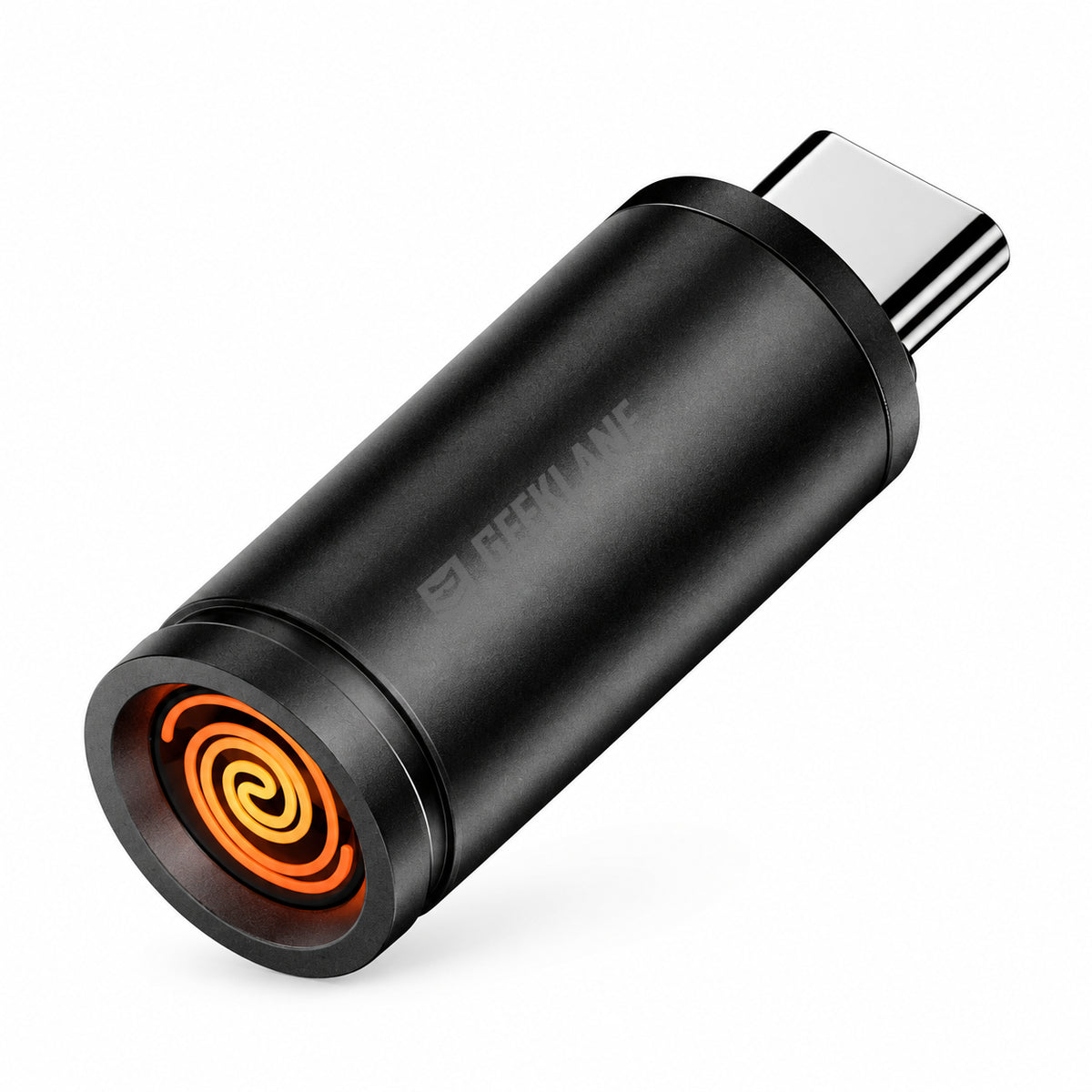 Ignix cylindrical USB-C coil-heating accessory on white.