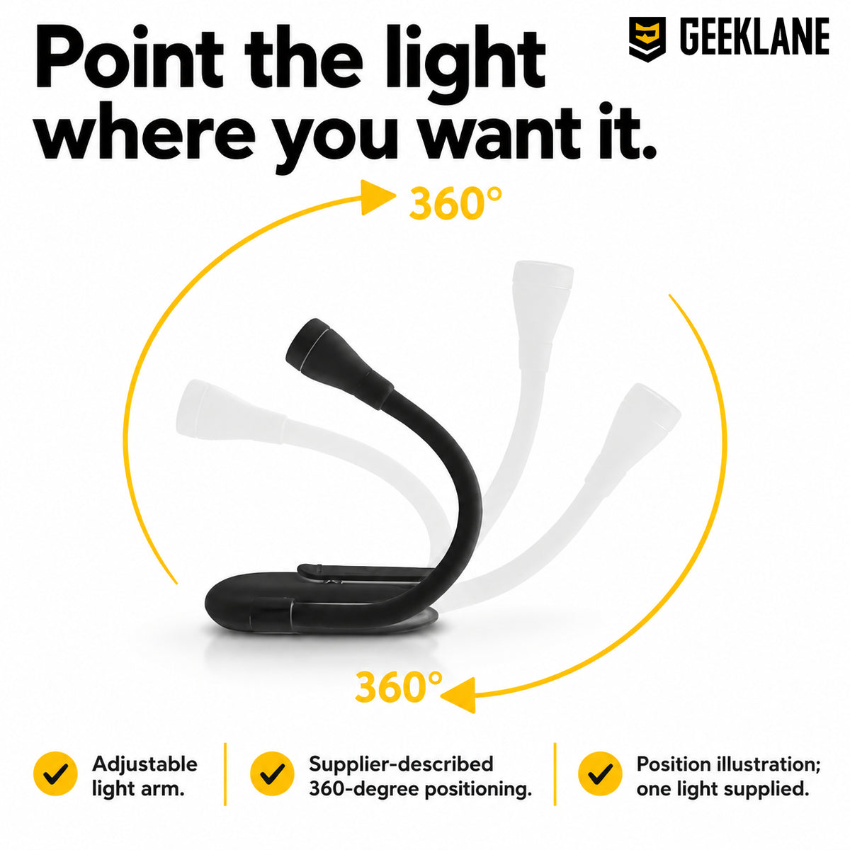 Immerse — adjustable light arm.